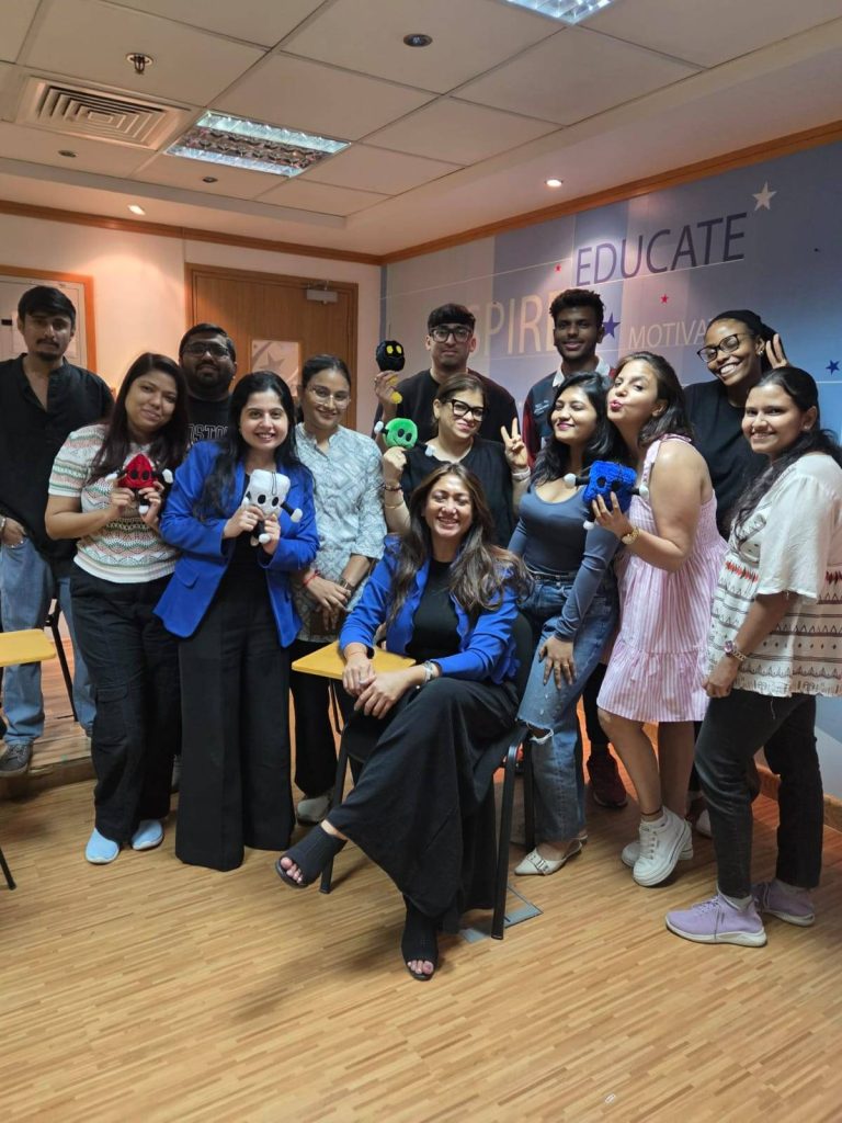 Students with Ms Zankhana Mistry Managing director of wellness well-being clinic. Personality development classjpeg