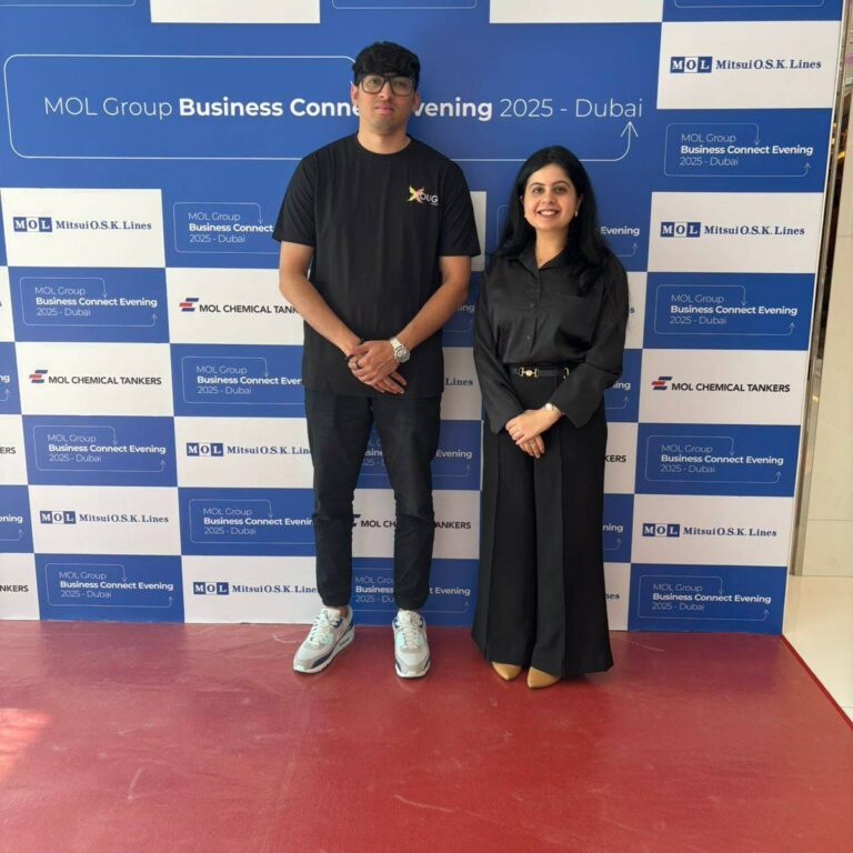 Two of our students at MOL Group Business connect event (1)